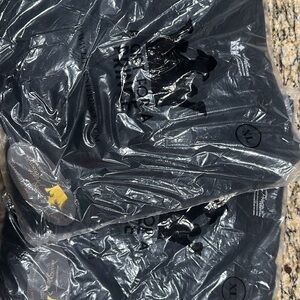 Black long sleeved v-neck shirt